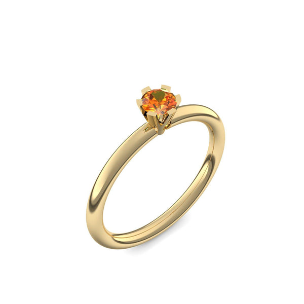 Ring Damen Gelbgold Feueropal