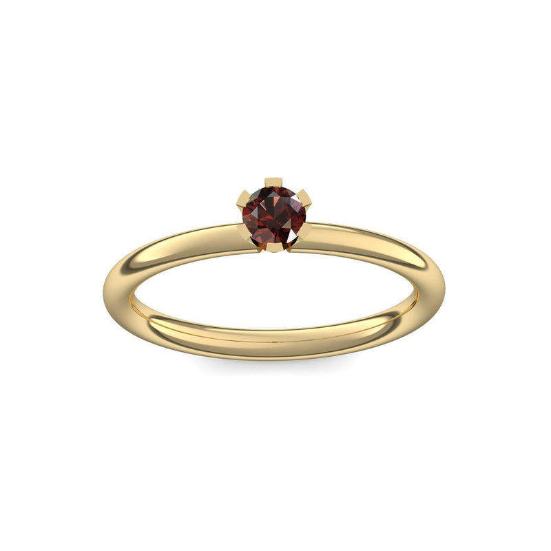 Ring Damen Gelbgold Granat