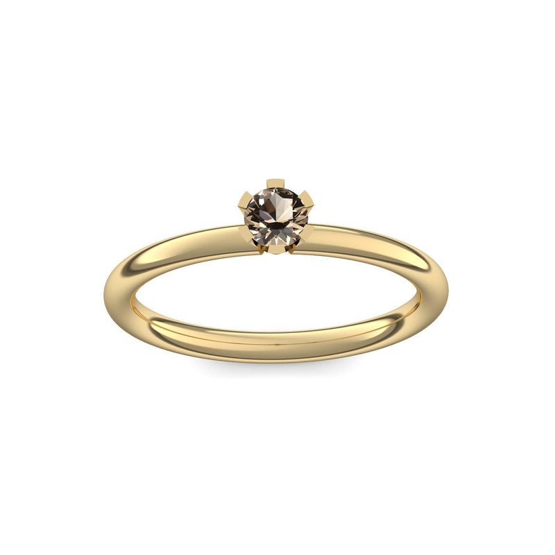 Ring Damen Gelbgold Rauchquarz