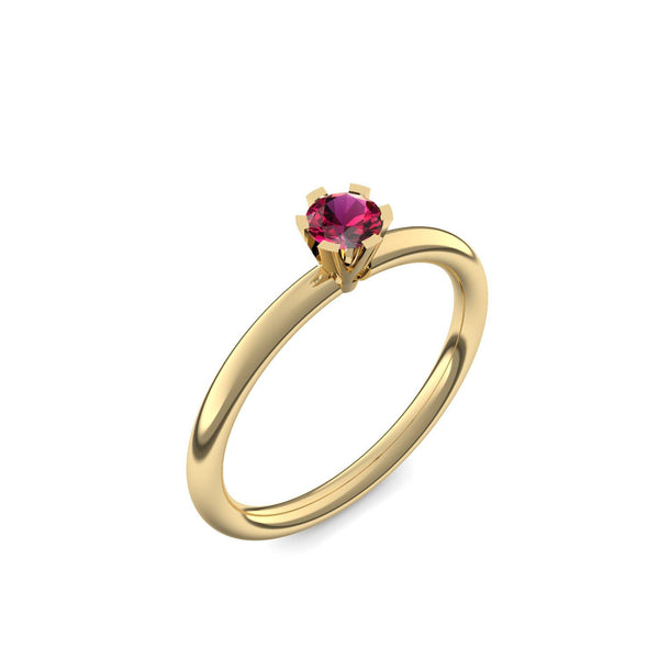 Ring Damen Gelbgold Rubin