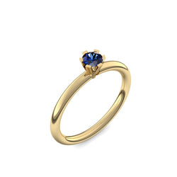 Ring Damen Gelbgold Saphir