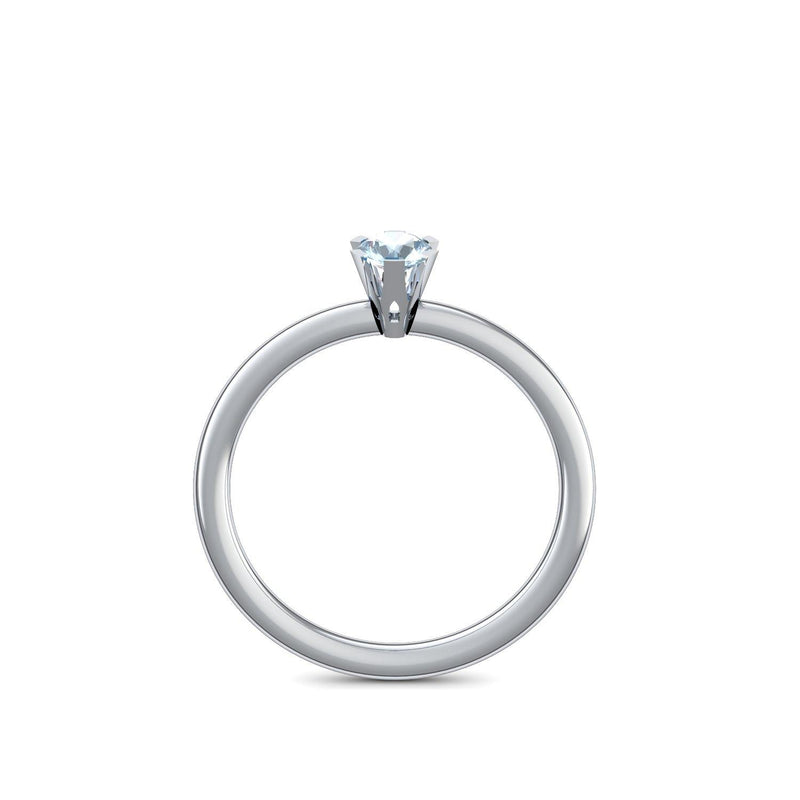 Ring Damen Platin Aquamarin