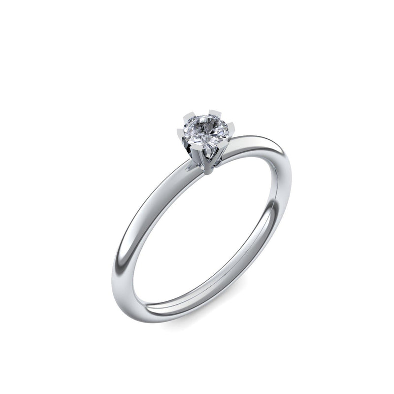 Ring Damen Platin Bergkristall