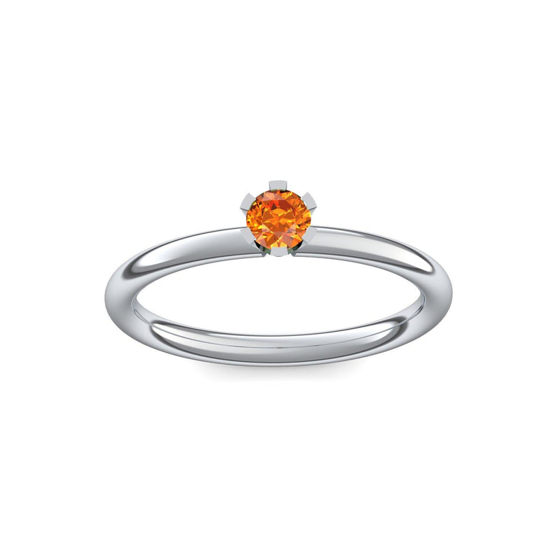 Ring Damen Platin Feueropal