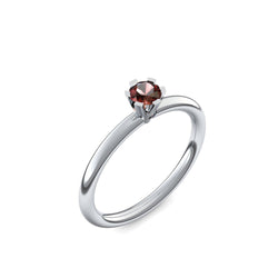 Ring Damen Platin Granat