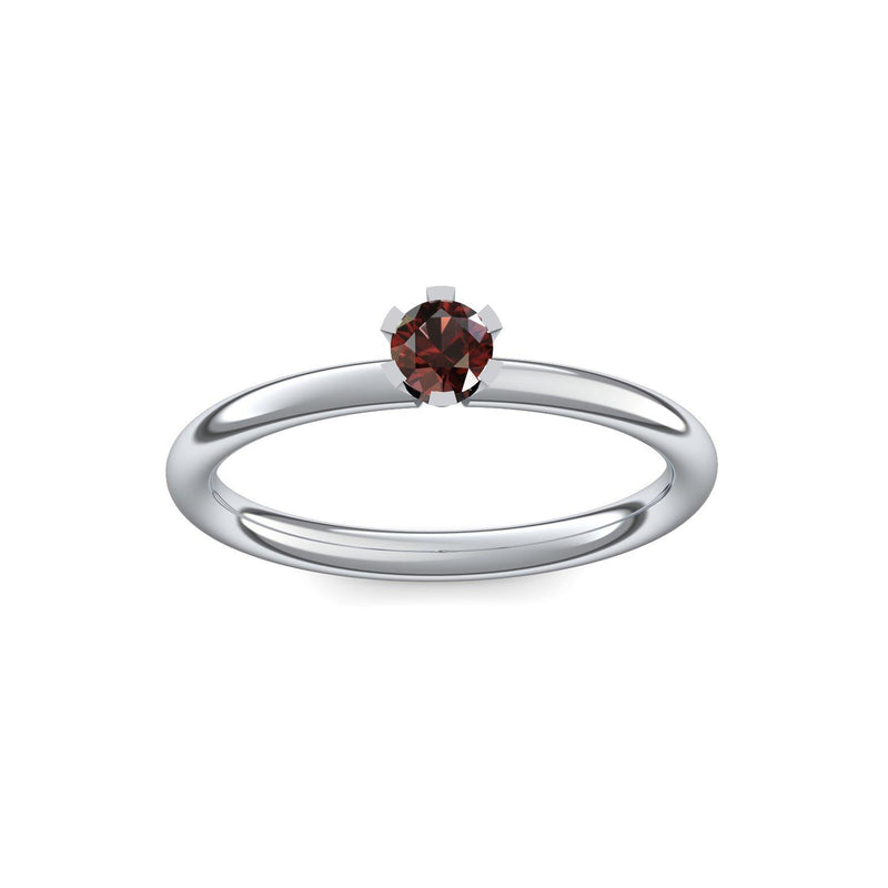 Ring Damen Platin Granat