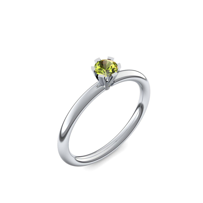 Ring Damen Platin Peridot