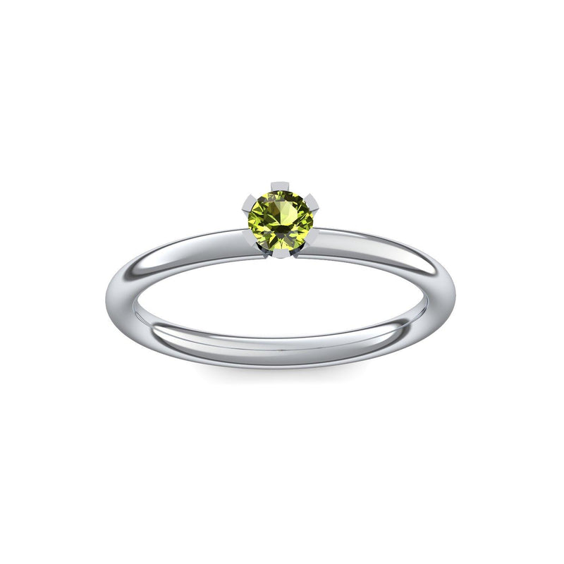 Ring Damen Platin Peridot