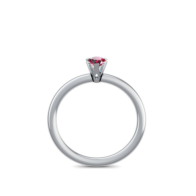 Ring Damen Platin Rubin