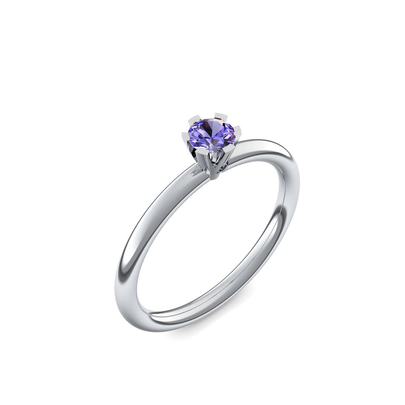 Ring Damen Platin Tansanit