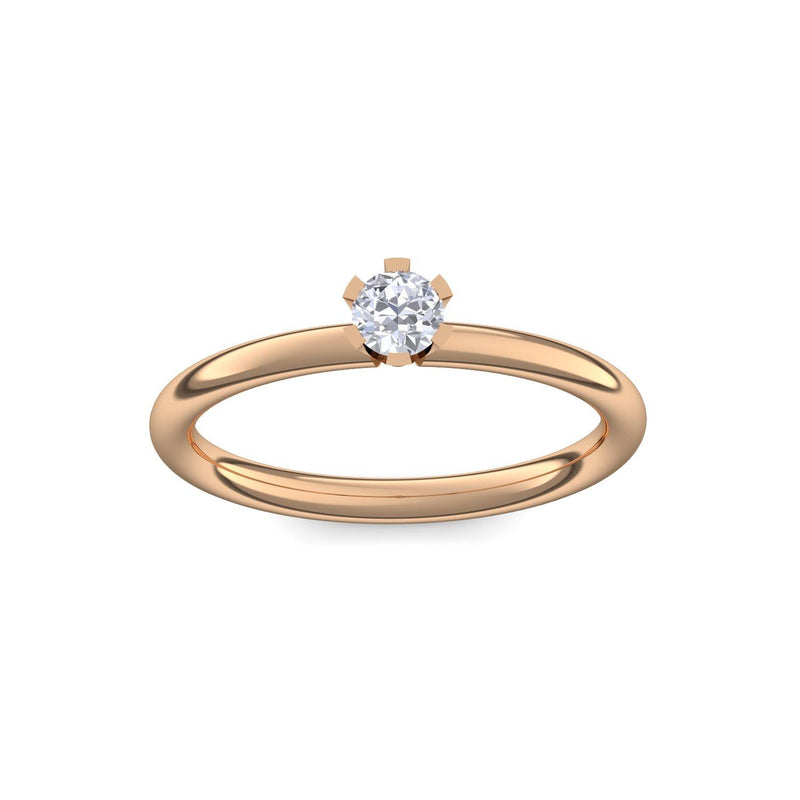 Ring Damen Rosegold Brillant