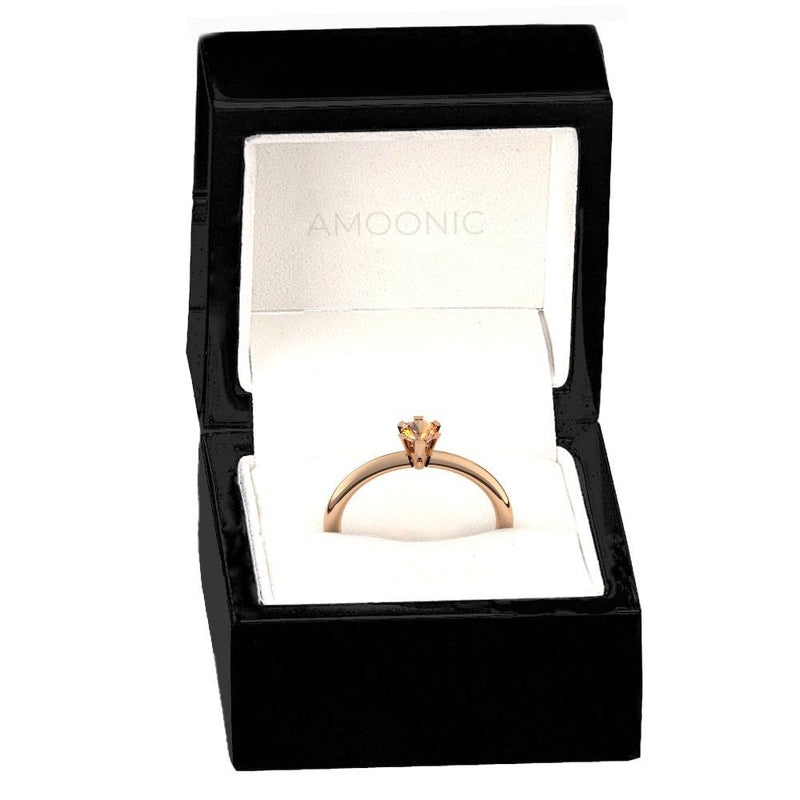 Ring Damen Rosegold Citrin