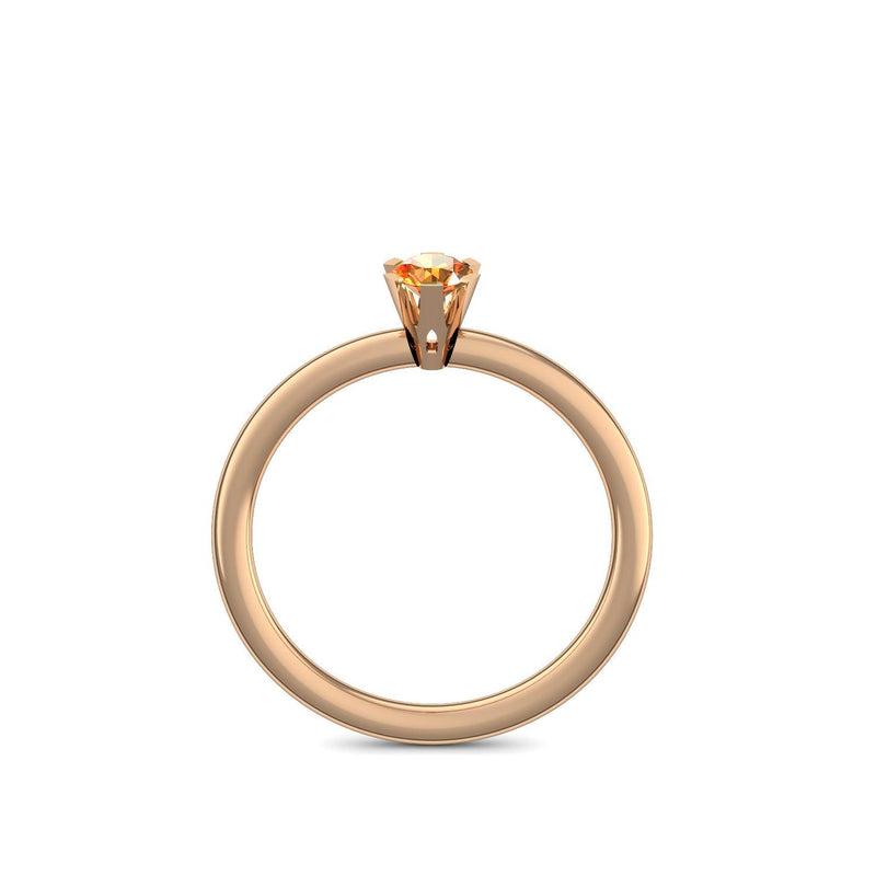 Ring Damen Rosegold Feueropal