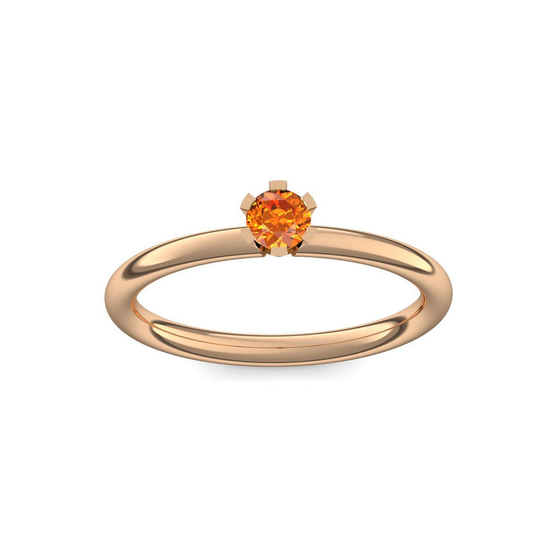 Ring Damen Rosegold Feueropal