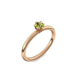 Ring Damen Rosegold Peridot