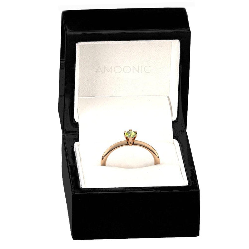 Ring Damen Rosegold Peridot