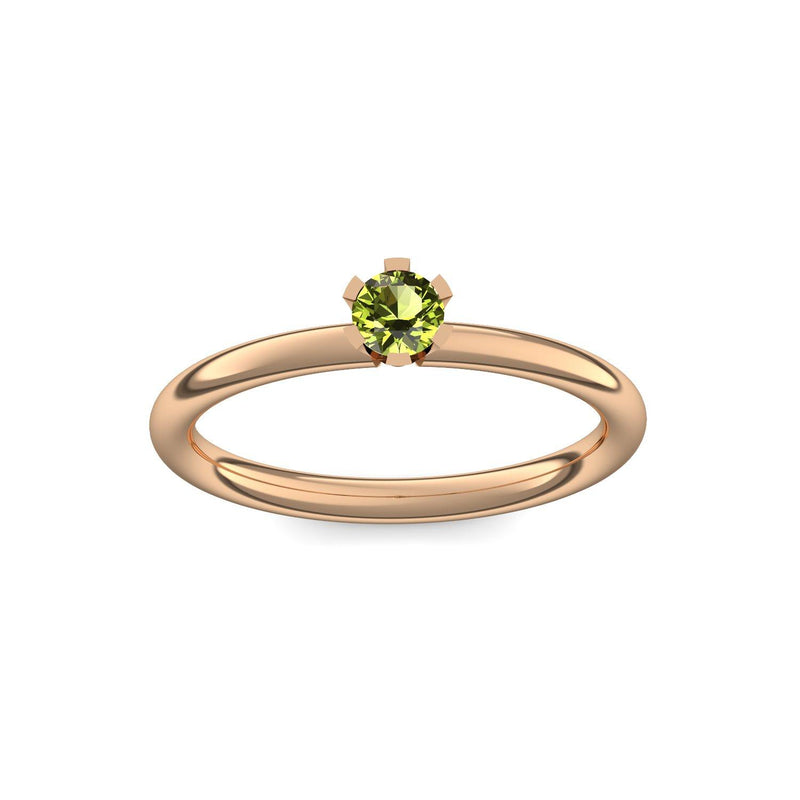 Ring Damen Rosegold Peridot