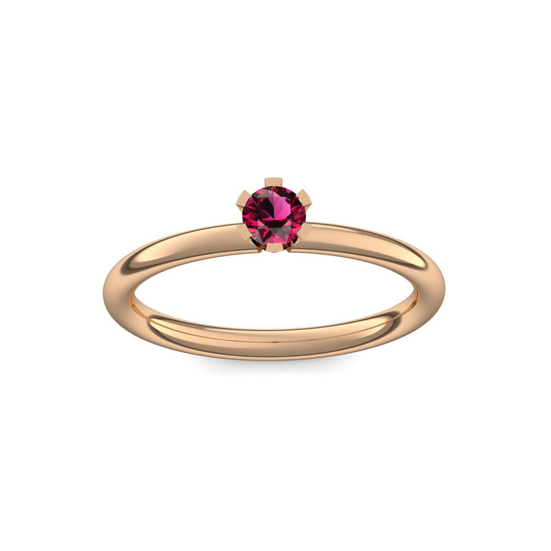 Ring Damen Rosegold Rubin