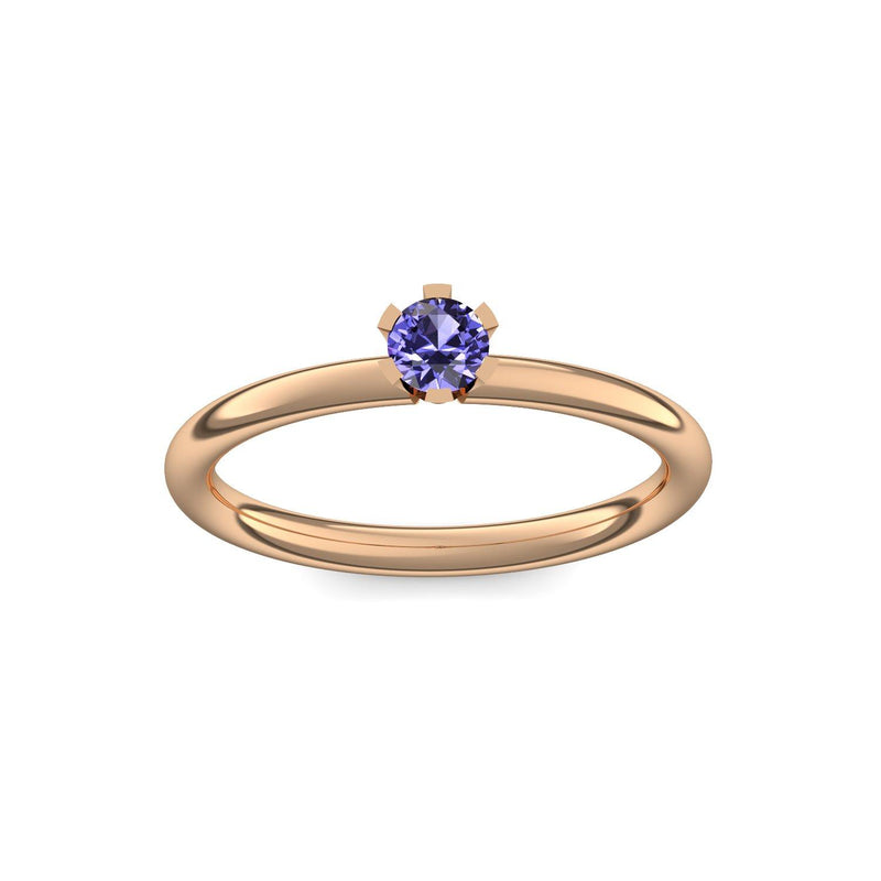 Ring Damen Rosegold Tansanit