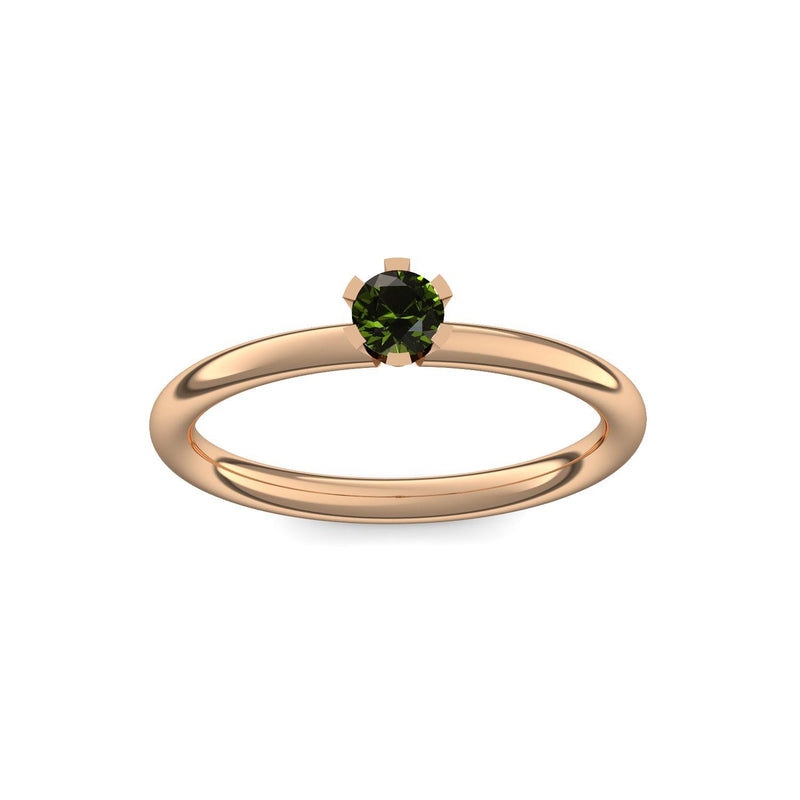 Ring Damen Rosegold Turmalin