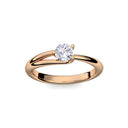 Ring Damen Rosegold Zirkonia
