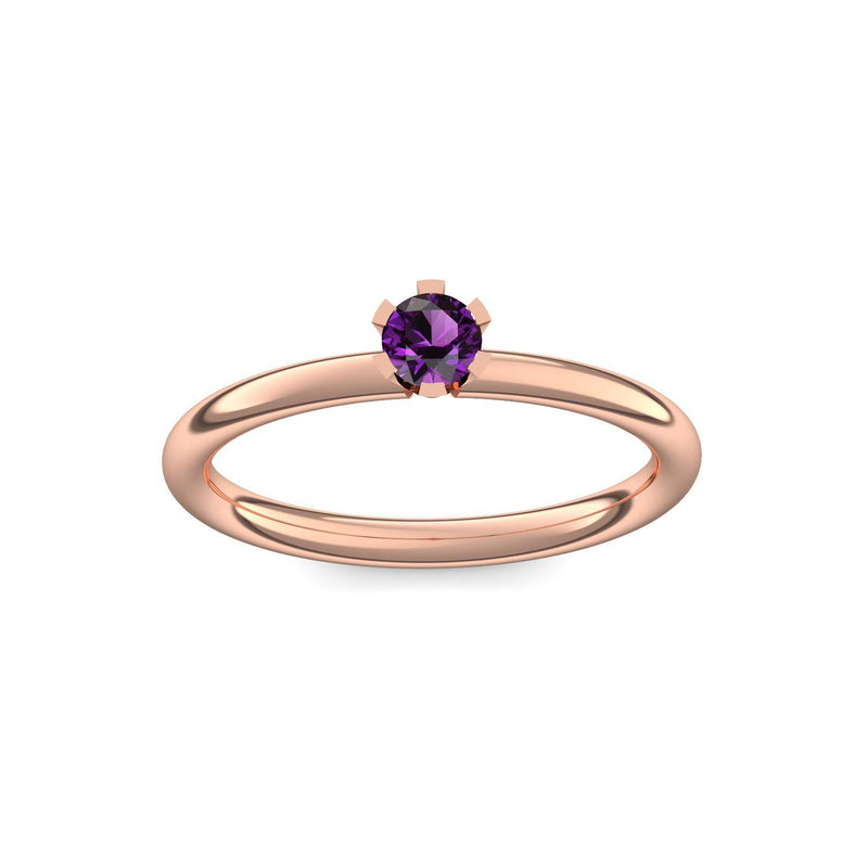 Ring Damen Rotgold Amethyst