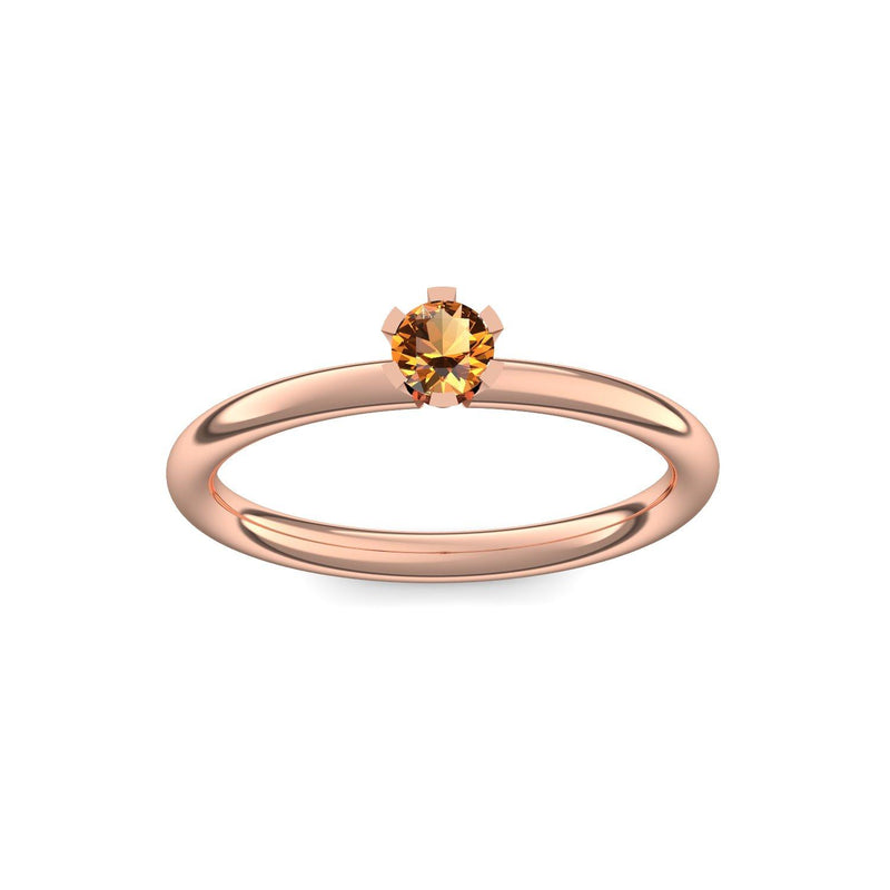 Ring Damen Rotgold Citrin