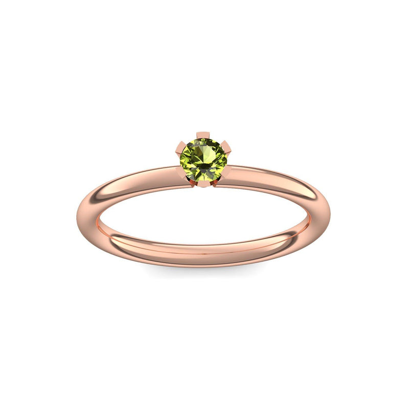 Ring Damen Rotgold Peridot