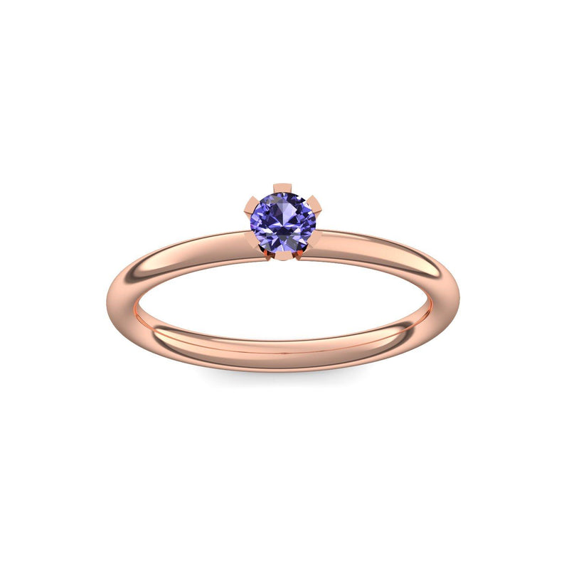 Ring Damen Rotgold Tansanit