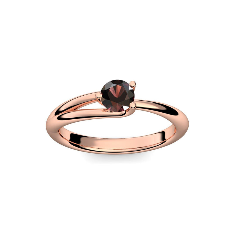 Ring Damen Rotgoldvergoldet Granat