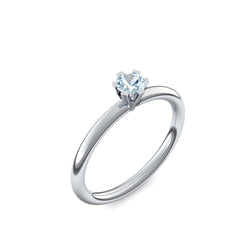 Ring Damen Silber Aquamarin