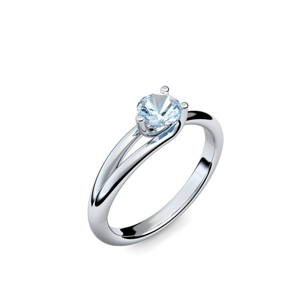 Ring Damen Silber Aquamarin