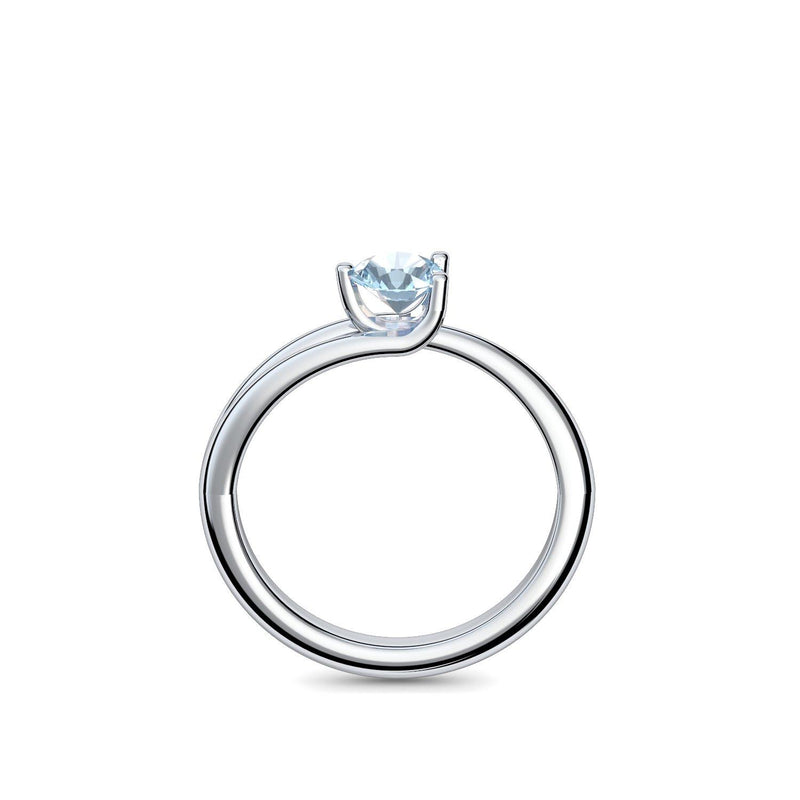 Ring Damen Silber Aquamarin