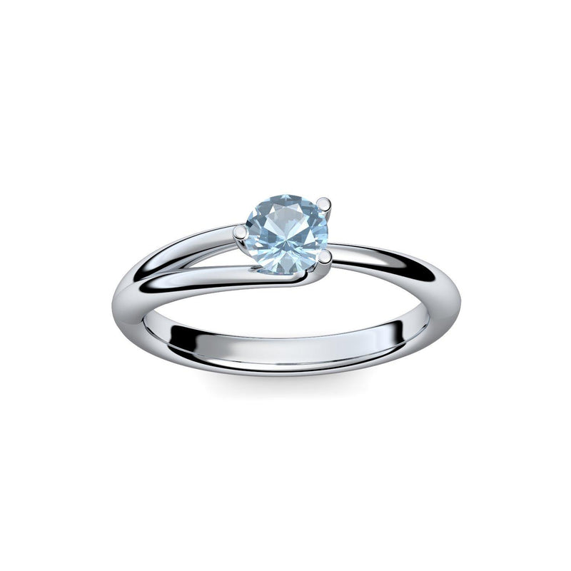 Ring Damen Silber Aquamarin