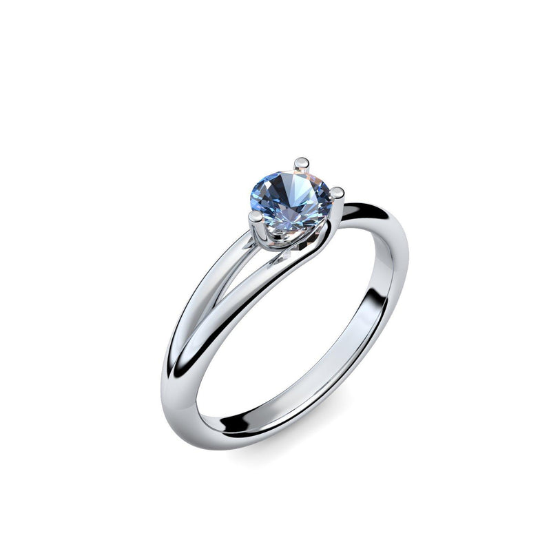 Ring Damen Silber Blautopas