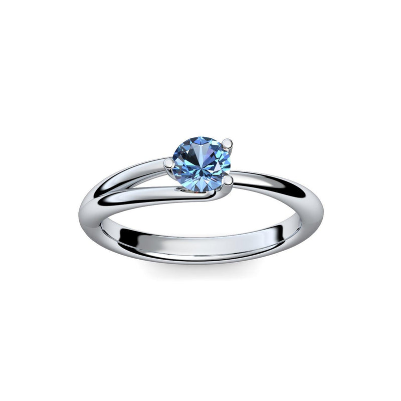 Ring Damen Silber Blautopas