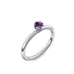 Ring Damen Weissgold Amethyst