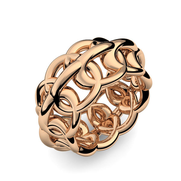 Ring Geflochten Rosegold