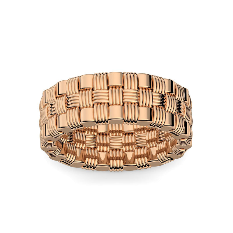 Ring Geflochten Rosegold