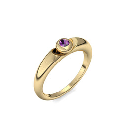 Ring Gelbgold Amethyst