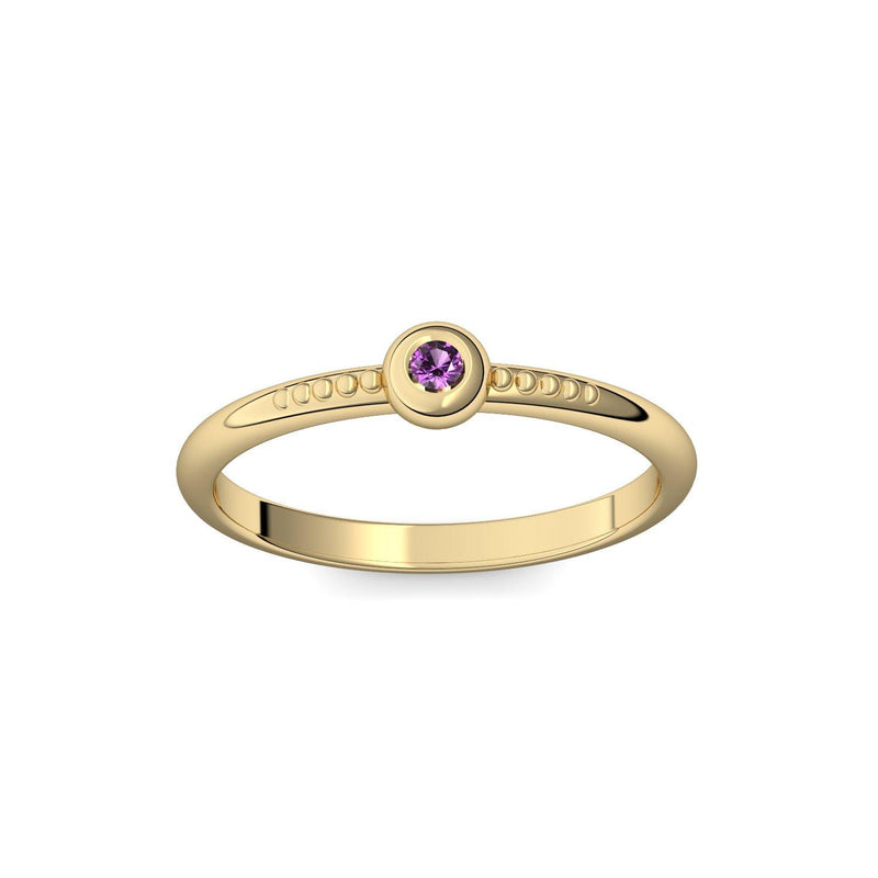 Ring Gelbgold Amethyst