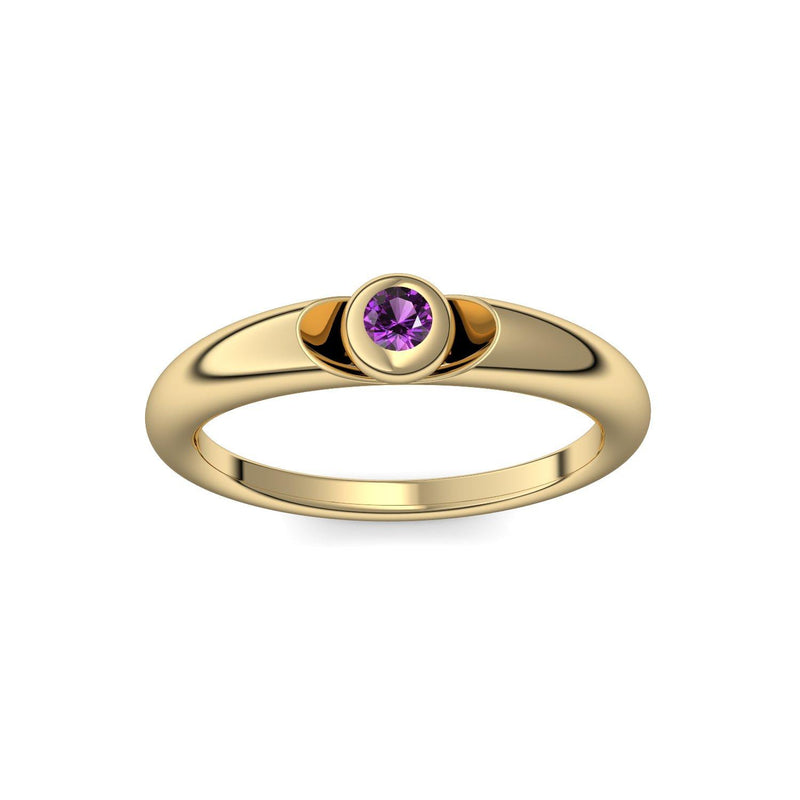 Ring Gelbgold Amethyst