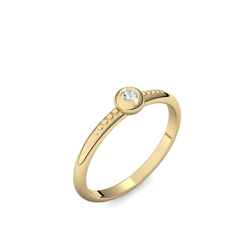 Ring Gelbgold Aquamarin