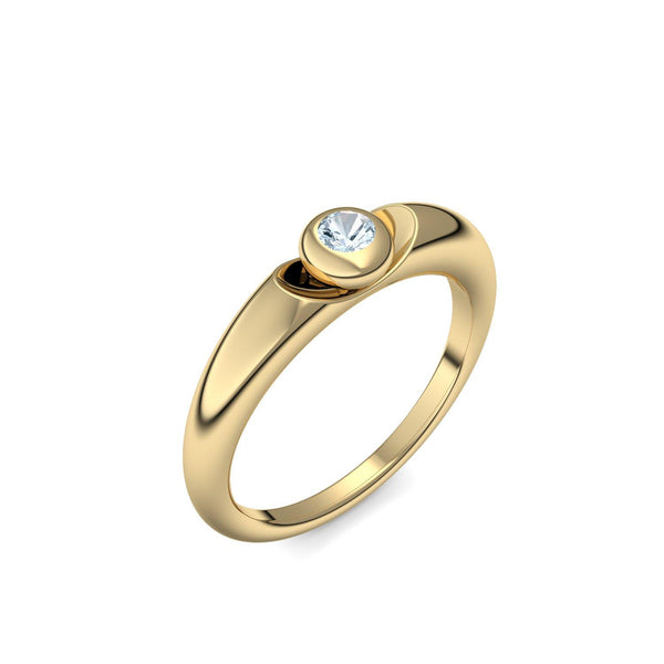 Ring Gelbgold Aquamarin