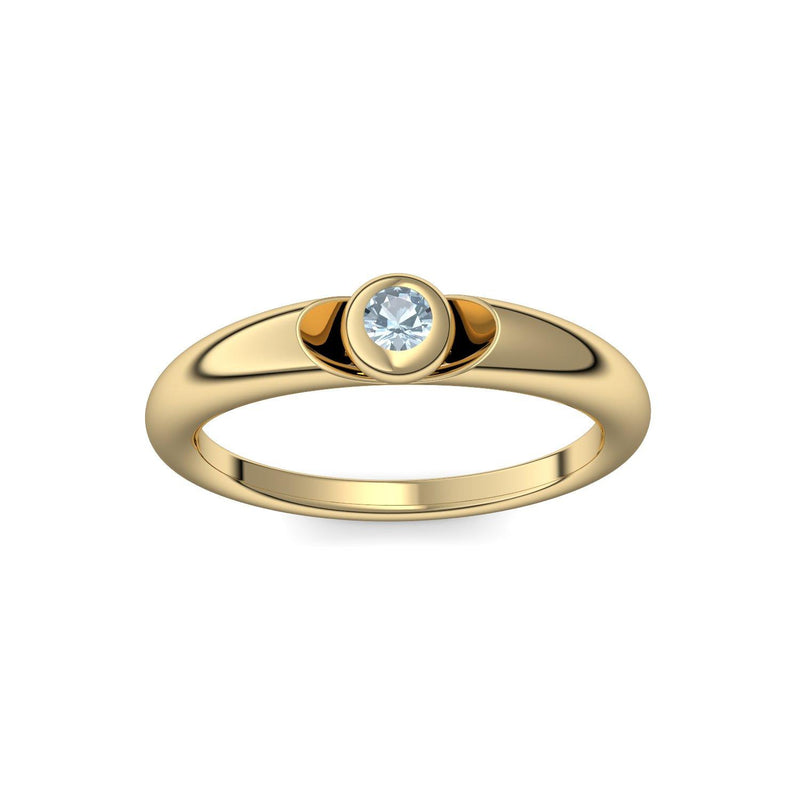 Ring Gelbgold Aquamarin