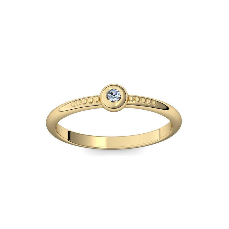 Ring Gelbgold Blautopas