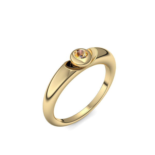 Ring Gelbgold Citrin