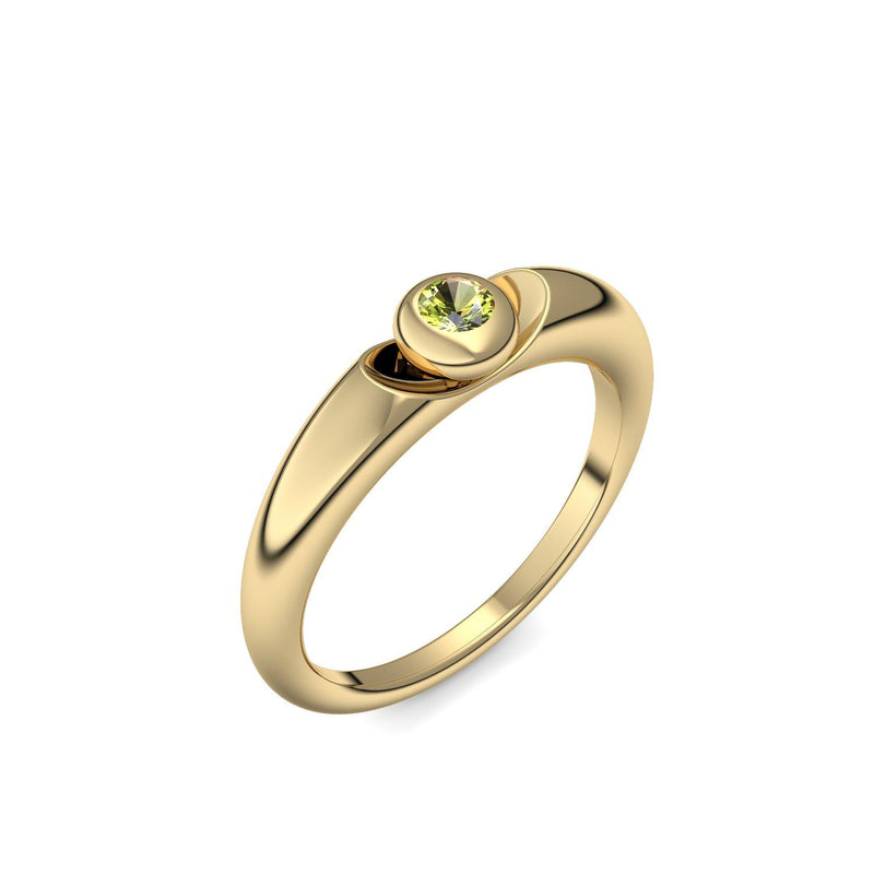 Ring Gelbgold Peridot