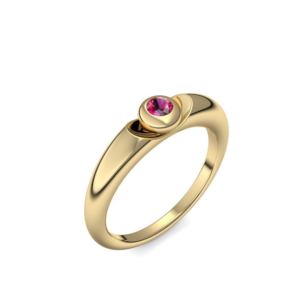 Ring Gelbgold Rubin