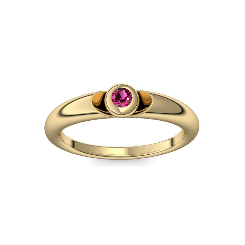 Ring Gelbgold Rubin